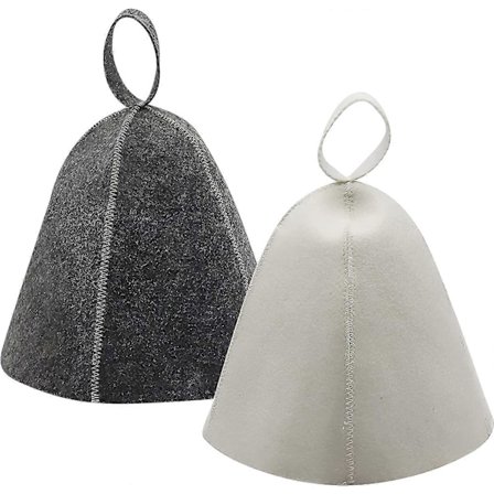 Saunahatt, 2 stk Filt Saunahatt, Saunahatt for Menn og Kvinner, Sauna Tilbehør Filt Lue Saunahette Dusjhette for Badstue