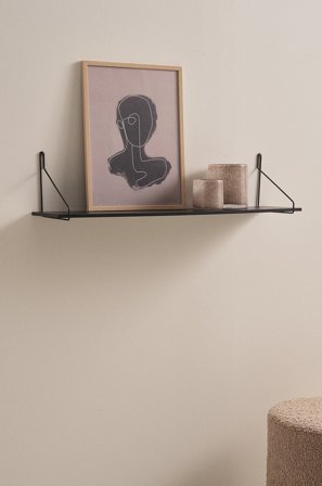 Jotex - Hylle - Stor Black mdf / metall - WREXHAM - Kjøp Hyller hos Jotex