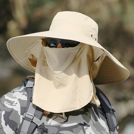 Solskydd Fiske Solhatt Sommar Utomhusklättring Solhatt (khaki