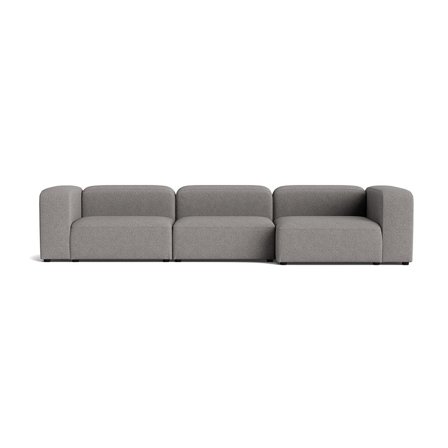 Milo XL chaiselong sofa, højrevendt | 360cm - Loop Grå - 360x130x72 - Sofa, chaiselong