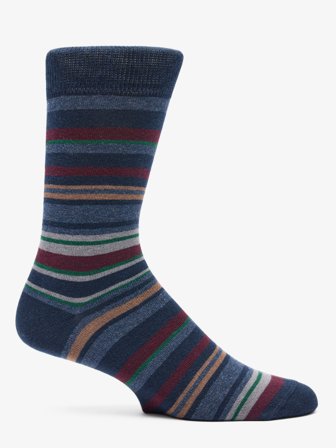 John Henric Men's Multicolored Socks Multi Stripe Size Onesize