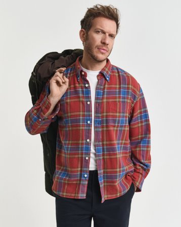 GANT Herren Relaxed Fit Twill Hemd mit Karomuster (XXXL)