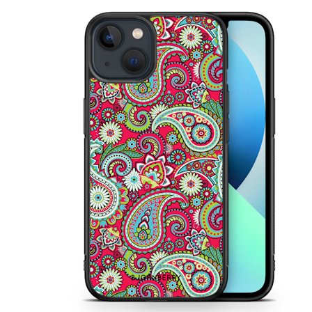 Bjornberry Skal iPhone 13 Mini - Röd Paisley