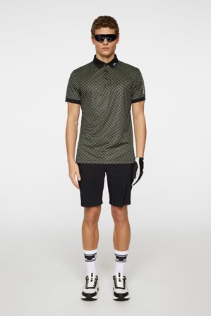 J.Lindeberg - Golf - Tour Tech Print Polo - Green - Man - XL