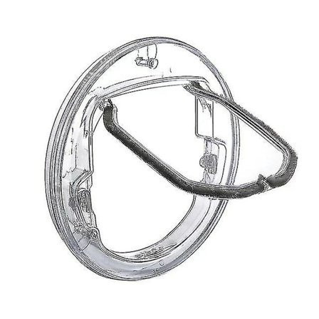 Universal Toiletlåg Hængsel Skrue Udskiftning Bolt Udvidelse Gummi Topmøtrik Skrue (sort) (4stk)