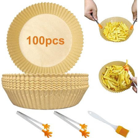 100-pack Luftfritöspapper - Brun