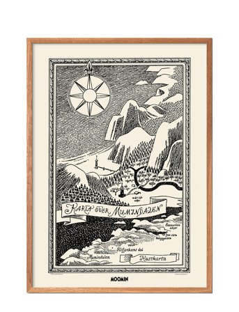 PSTR Studio | Moomin X Pstr Studio - Map Of Moomin Valley I | 50X70CM