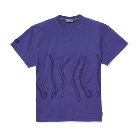 Octopus, T-shirt Paars, Heren, Maat:L