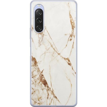 Kompatibelt Mobilskal till Sony Sony Xperia 10 V Vit marmor