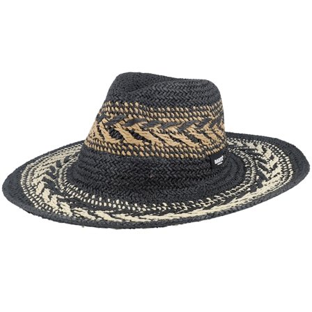 Barts - Preto straw Chapéu - Caledona Hat Black Straw Hat @ Hatstore
