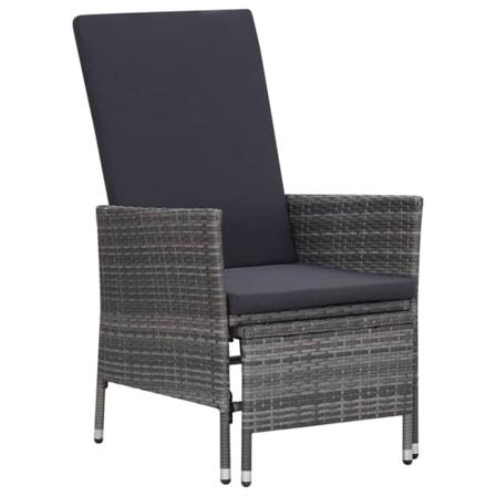 Vidaxl Loungeset För Trädgården Med Dynor 2 Delar Konstrotting G Grå