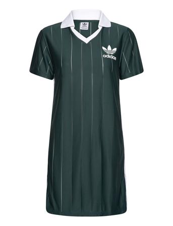 Adidas Originals Adicolor 3 Stripe Pinstripe Dress Grön