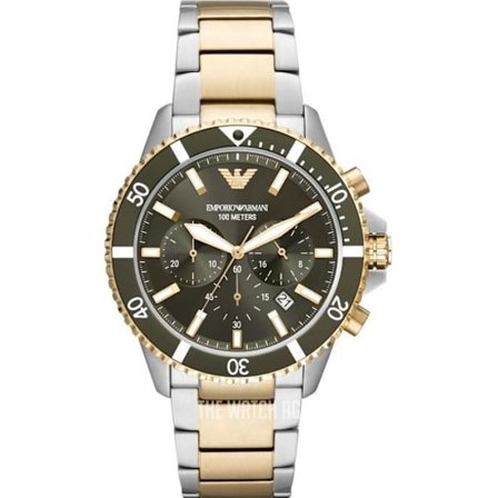 Ur - Emporio Armani - AR11361 - Kvarts - Chronograf - Multifarvet rustfrit stål