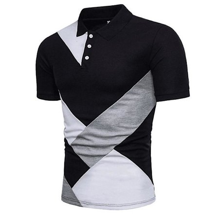 Herre Polo Skjorte Golf Casual Sommer Korte Ermer Topper