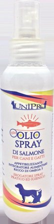 Unipro 100% Olio Di Salmone Per Cani/Gatti 125ml
