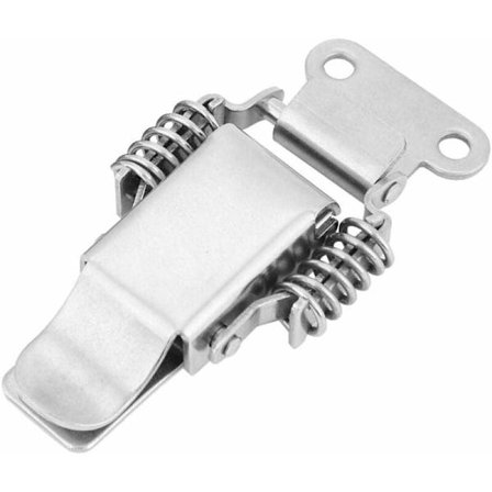 Låsesperre, rustfritt stål fjærlås med lås for dør/hytte