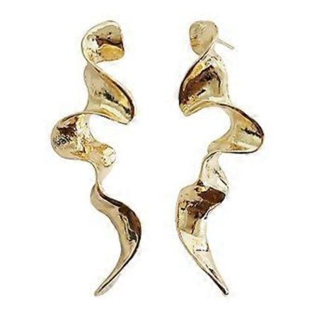 Dame Drop Øreringe Irregulære Hængeøreringe Dekor Ørestikker Stilfulde Mode Smykker Geometriske Øreringe til Forlovelse (Guld)