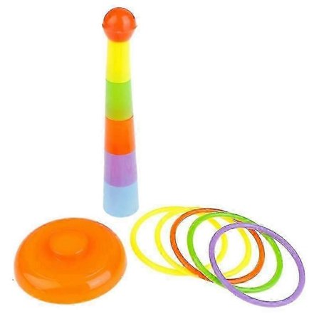 Ringkast med ringar, ringkast i plast, trädgårdsspel, poolleksak, utomhuslek för barn, bra