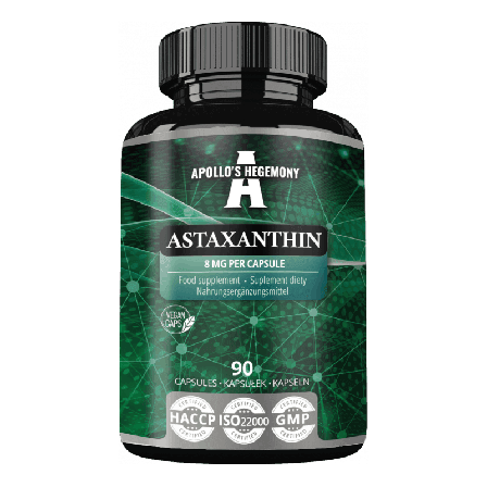 Astaxanthin 8 mg – 90 veganske kapsler – Apollo’s Hegemony