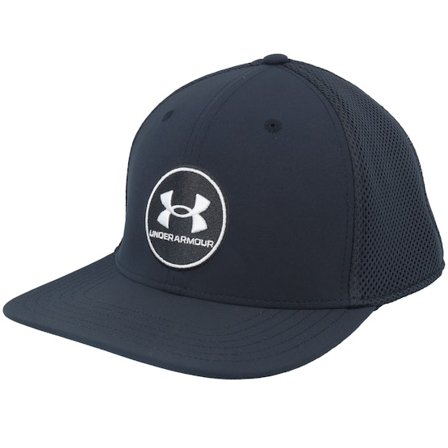 Under Armour - Musta fitted Lippis - M Iso-chill Drive Mid Str Black Fitted @ Hatstore