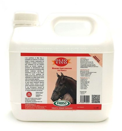 Fazoo Olio Vivo Per Equini 3 Litri