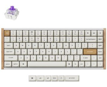 Keychron Keychron K2 HE SE White - Trådlöst gamingtangentbord med magnetiska switches