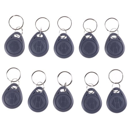 10:a T5577 dupliceringsmärke kopia 125khz rfid tag kort nyckelring Grå One Size