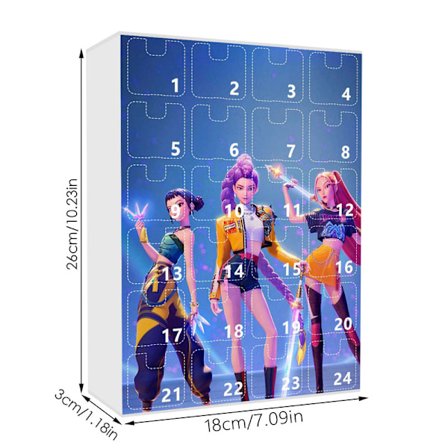 KPOP Witch Hunters Julekalender Blind Box Rygsæk Bil Nøglering Akrylvedhæng
