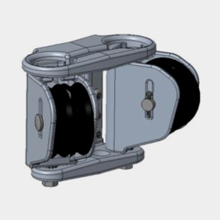 Seldén SWING.SHEAVE HOUSE+BRKT(ø45x4) Svängbart linhjulshus med fäste för mastsektion C156-C193, SWL 300kg, rostfritt stål