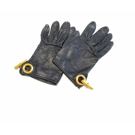 Hermès Vintage Gloves Sort, Dame Vintage Accessories, Størrelse: ONE Size