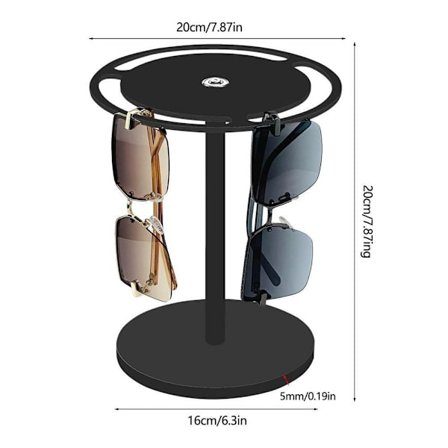 Solbriller Organizer Brilleskjermstativ SVART