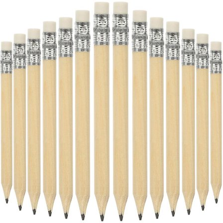 35 lyhyttä kynää pyyhekumilla Golf-kynät Golf-taskukynät Lyhyet puukynät Tukkikynät (kuten kuvassa näkyy)