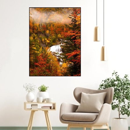 Nyt Diamantmaleri Landskab Fuld Af Diamanter Krydssting Stic