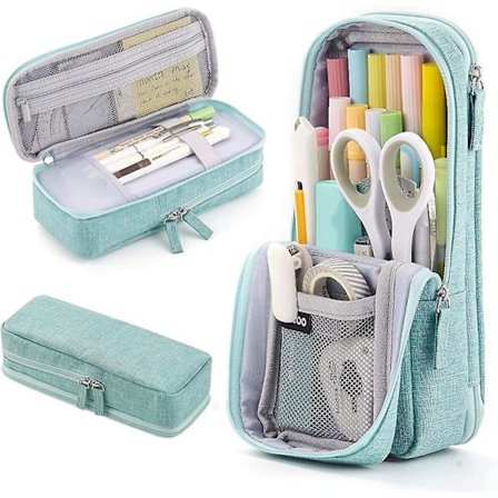 Pennfodral Stor Kapacitet Stående Pennfodral Förvaringsväska För Pennor För Pojkar Flickor Skola