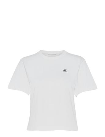 Cropped T.flocking G White Helmut Lang