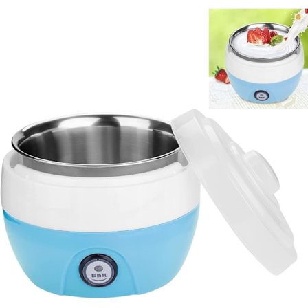 1L husholdning elektrisk automatisk yoghurtmaskin (blå)