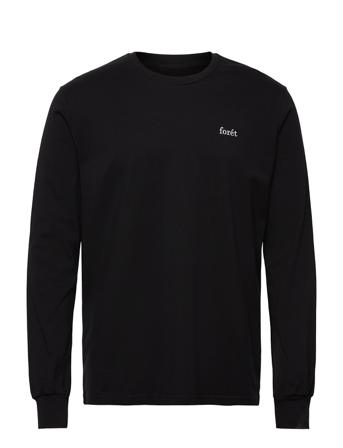Wind Longsleeve T-Langærmet Skjorte Sort Forét