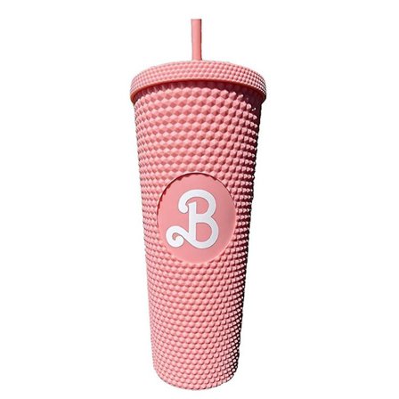 Movie Barbie Spikad Tumbler Dricksmugg med Sugrör Vattenflaska Kreativa GåvorBY