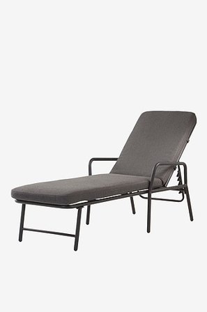 Jotex - Solseng Sort/mørkegrå hynde - MENTON - Køb Solstole & solsenge hos Jotex