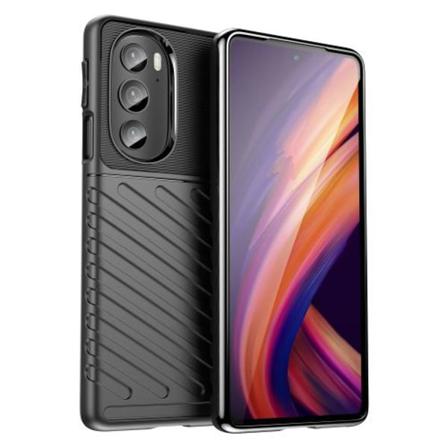 Motorola Moto Edge 30 Pro Skal Twill Textur Svart