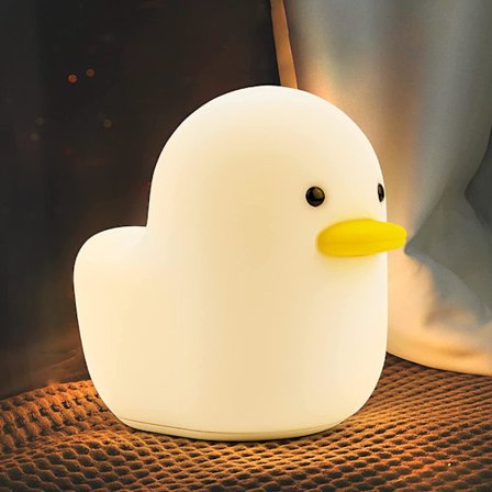 Duck Night Light Rechargeable,night Light For Kids With Touch Sensor Led Squishy Lamp Portable Silicone Animal Kawaii Children Room Desk Decor Gifts