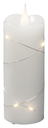 Konstsmide 1824-190 LED-kynttilä valkoinen, lämpimän valkoinen valo 5x12,7 cm, Valaistus