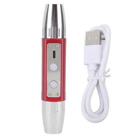 Jade Lommelygte Jade Vurderingslys Detektor Lampe USB Genopladelig Smykke Identifikationslommelygte Dobbelt Hoved 4 Lys Kilder KX4