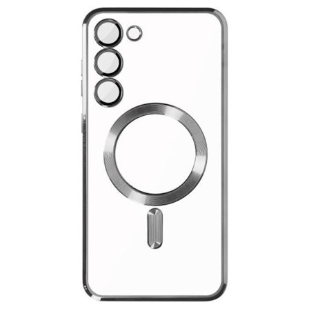 Skal - AVIZAR - Samsung S23 - MagSafe - Transparent / Silver - Inbyggt kameraskydd