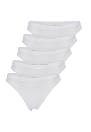 JBS of Denmark 5-pack Ekologisk Bomull, Taitrosa, Svart Badkläder Dam Vit S