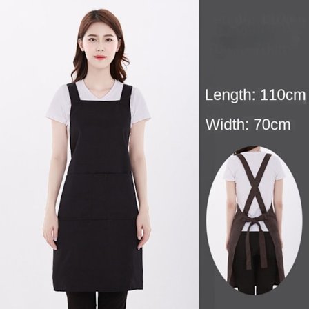 Naisten yleisesiliina Keittiöesiliinat MUSTA