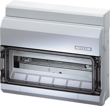 Hensel KV 1518 Normkapsling 1 rad, IP54 18 moduler, Elfördelning & strömförsörjning
