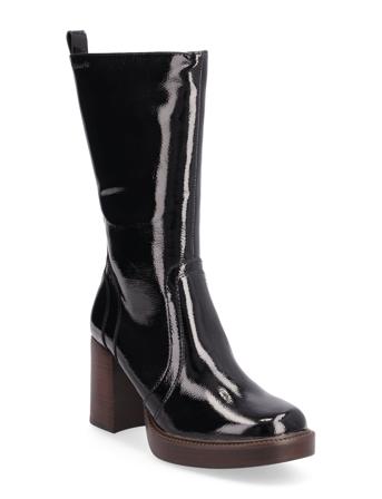 Woms Boots Høye Støvletter Svart Tamaris