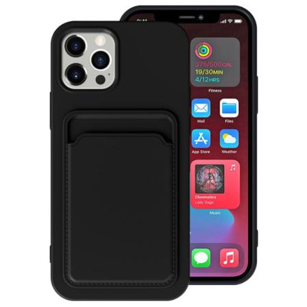 iPhone 13 Pro Max Skal med Kortfack - Svart Svart