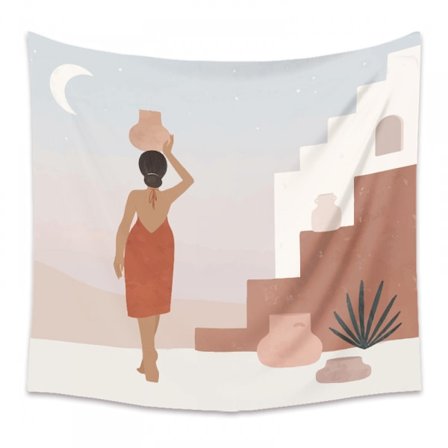 Litterært vægtæppe til vægophæng, velegnet til soveværelsesdekoration (210, 39 x 59 tommer)